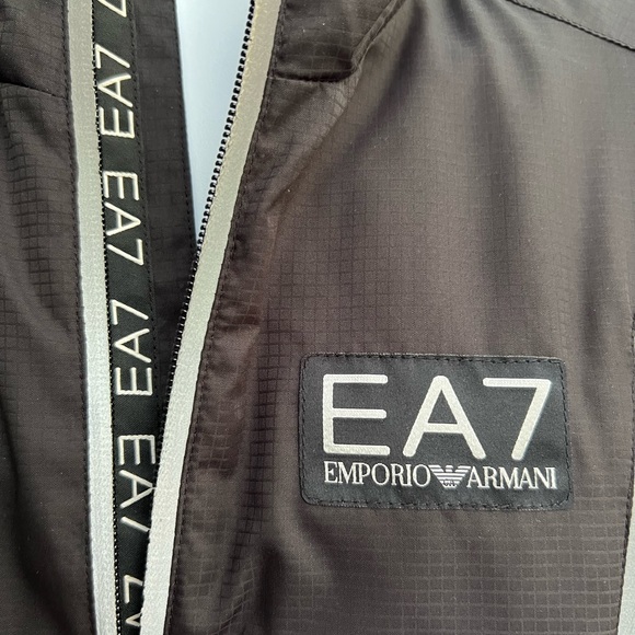 Men’s “EA7 Emporio Armani” Hooded Black Jacket - Picture 3 of 8
